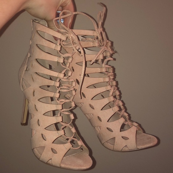 Pale pink heels - Never worn - Picture 1 of 3